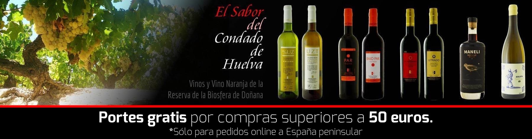 Portes gratis por compras superiores a 50 euros sólo para pedidos online a España peninsular
