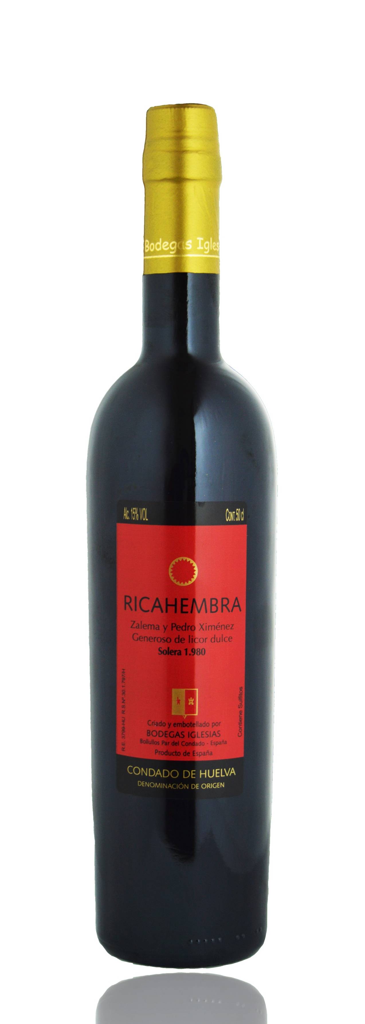 Botella Ricahembra Vino Dulce