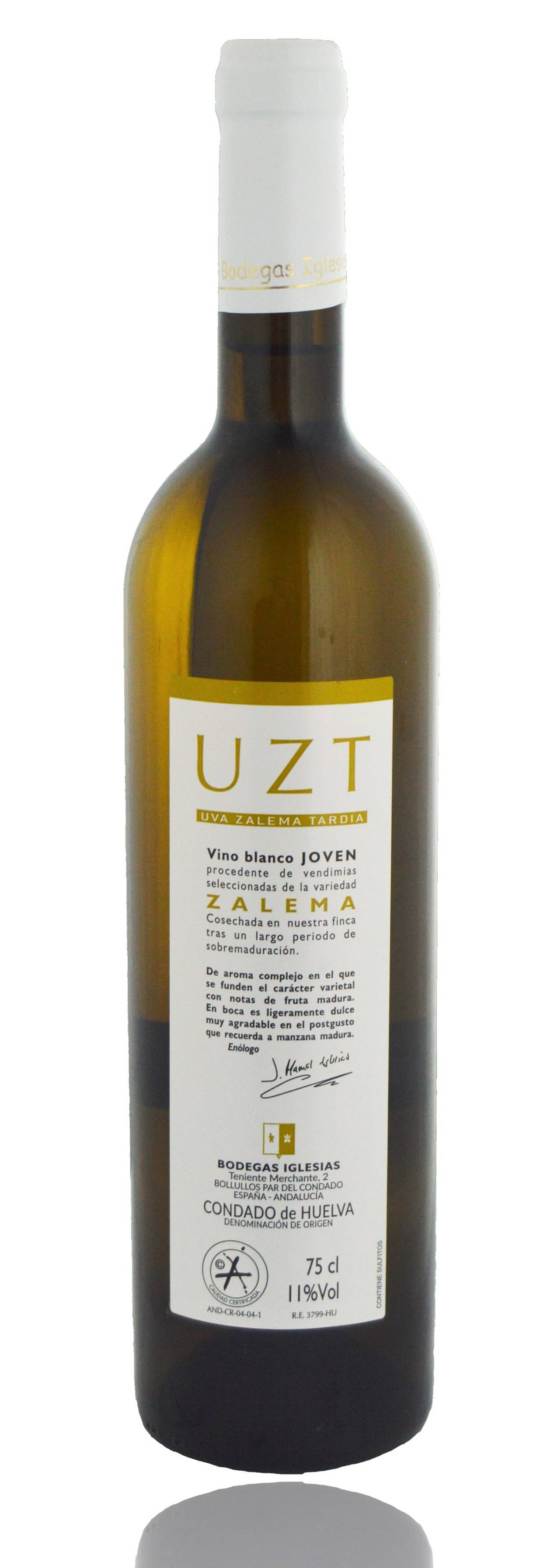 Botella UZT Vino Blanco